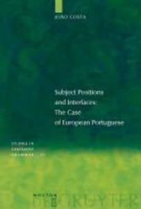 Produktbild: Subject Positions and Interfaces | João Costa