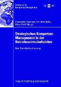 Produktbild: Strategisches Kompetenz-Management in der Betriebswirtschaftslehre