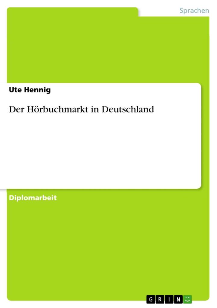 Produktbild: Der Hörbuchmarkt in Deutschland | Ute Hennig