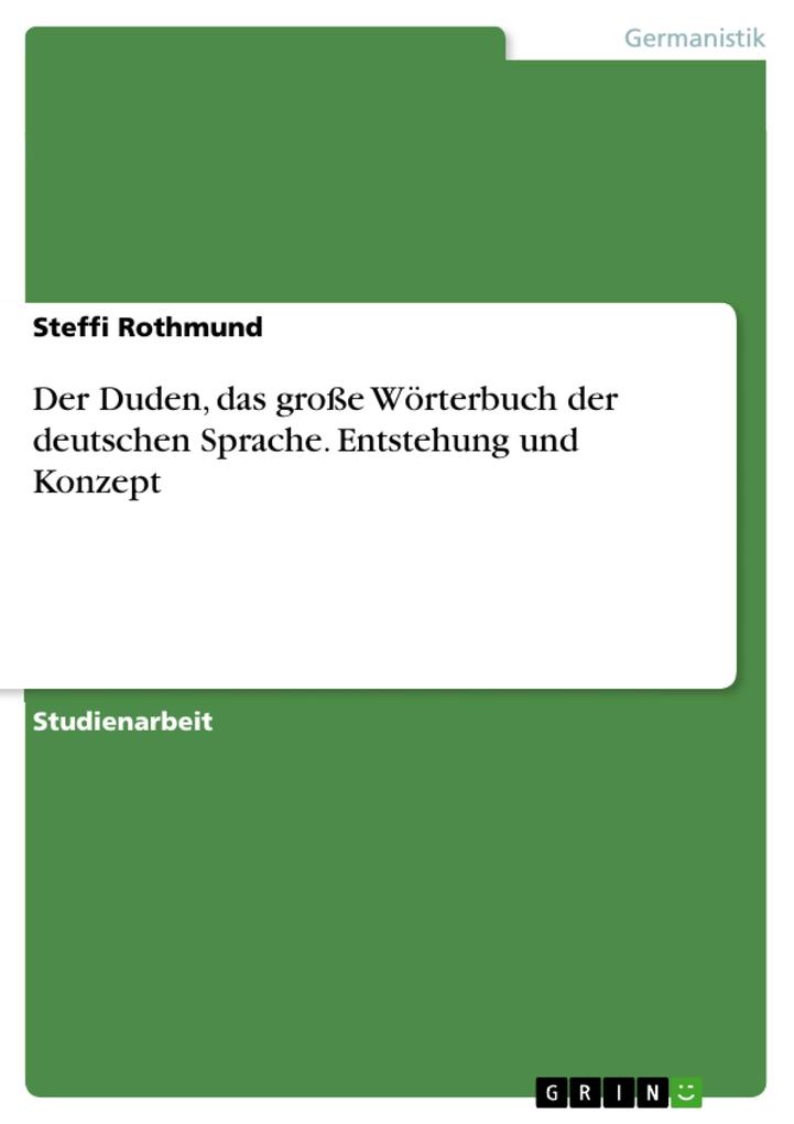 Produktbild: Duden - Das große Wörterbuch der Deutschen Sprache | Steffi Rothmund