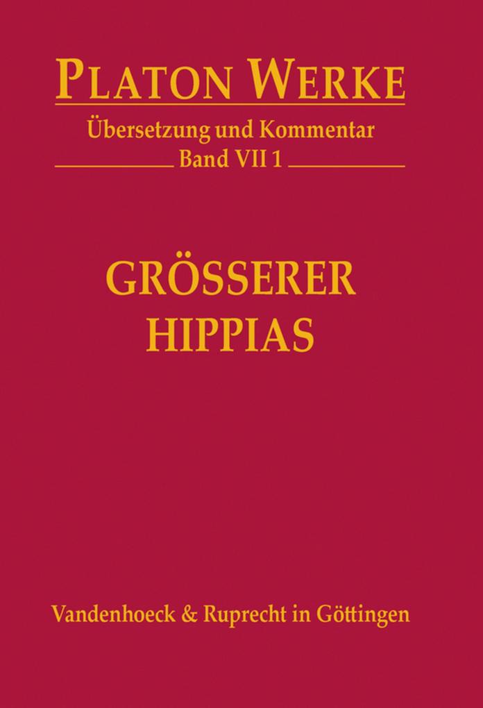 Produktbild: VII 1 Größerer Hippias | Platon