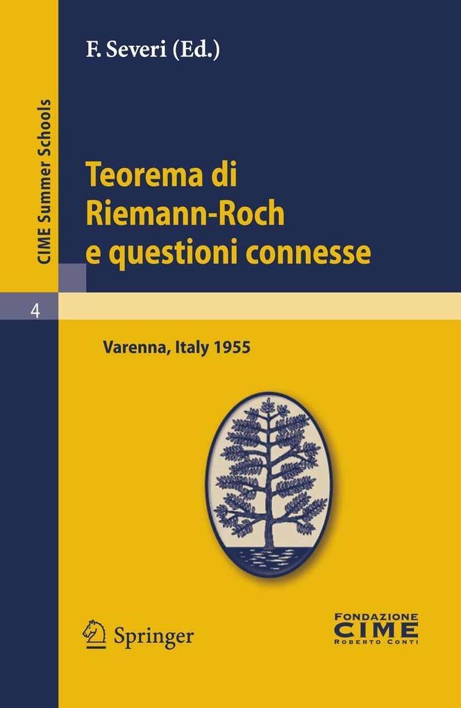 Produktbild: Teorema di Riemann-Roch e questioni connesse
