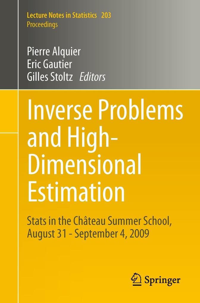 Produktbild: Inverse Problems and High-Dimensional Estimation