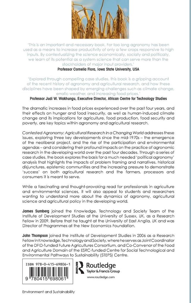 Weitere Ansicht: Contested Agronomy