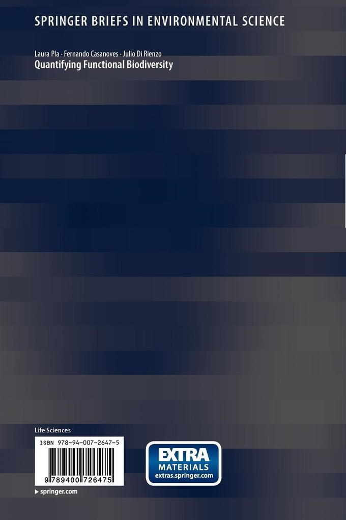 Weitere Ansicht: Quantifying Functional Biodiversity | Laura Pla, Fernando Casanoves, Julio Di Rienzo