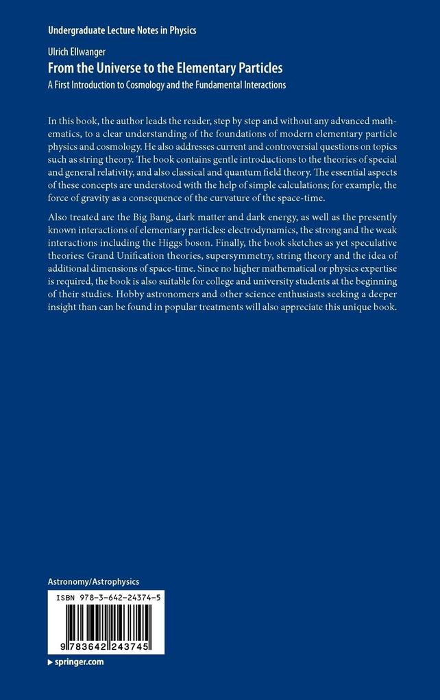 Weitere Ansicht: From the Universe to the Elementary Particles | Ulrich Ellwanger