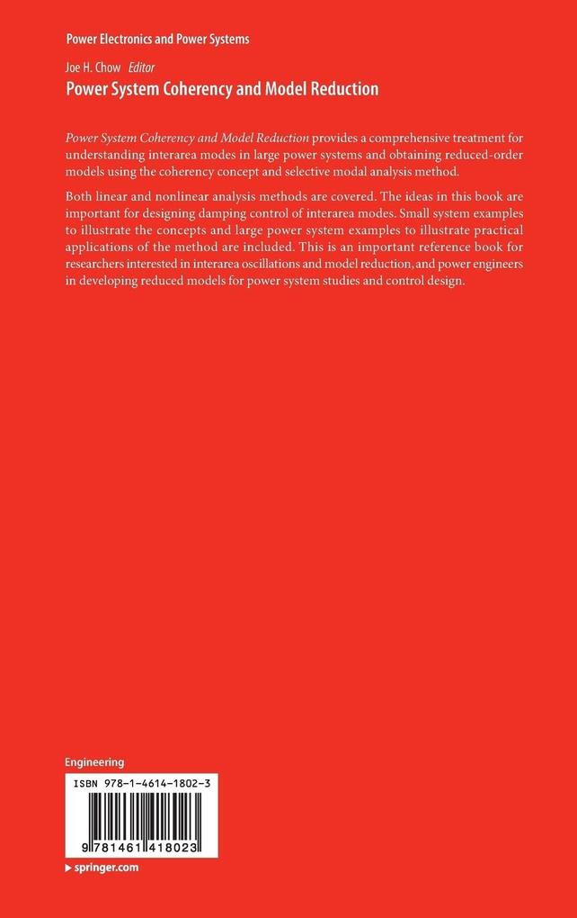 Weitere Ansicht: Power System Coherency and Model Reduction