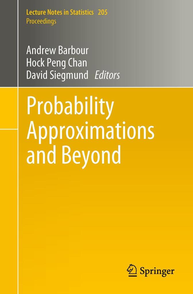 Produktbild: Probability Approximations and Beyond