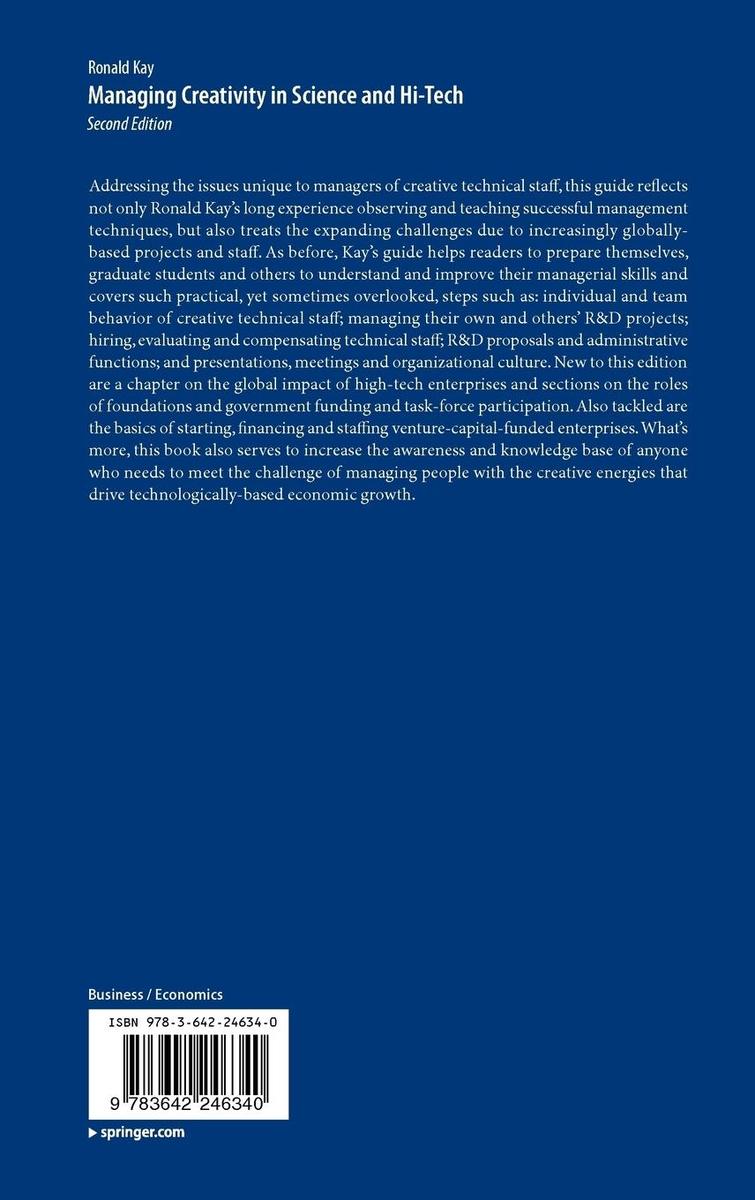 Weitere Ansicht: Managing Creativity in Science and Hi-Tech | Ronald Kay