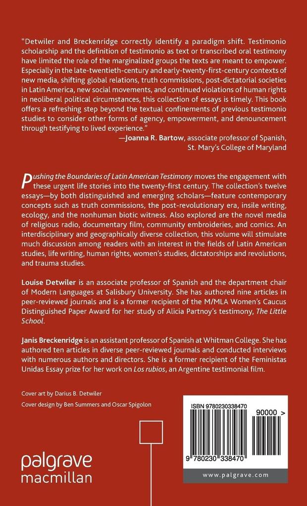 Weitere Ansicht: Pushing the Boundaries of Latin American Testimony