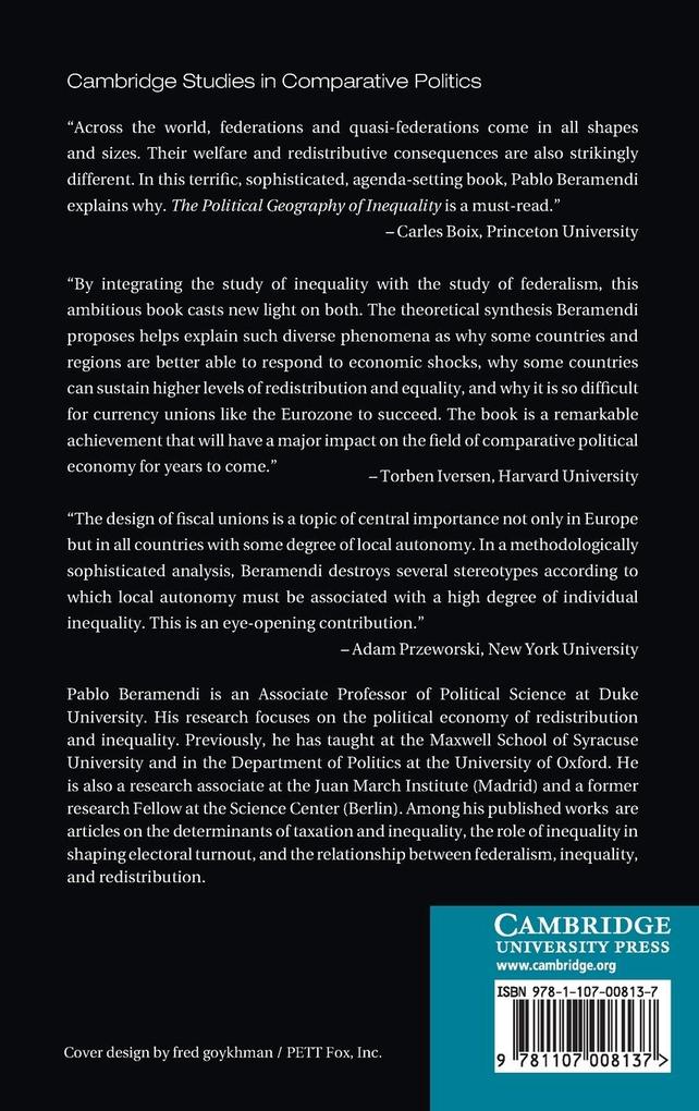 Weitere Ansicht: The Political Geography of Inequality | Pablo Beramendi