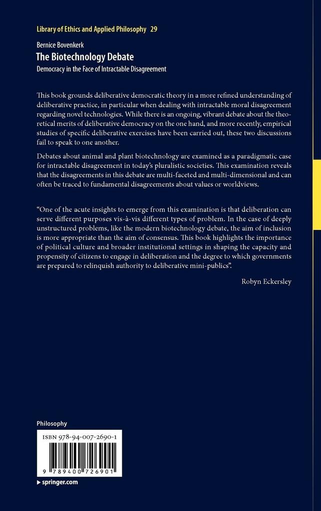 Weitere Ansicht: The Biotechnology Debate | Bernice Bovenkerk