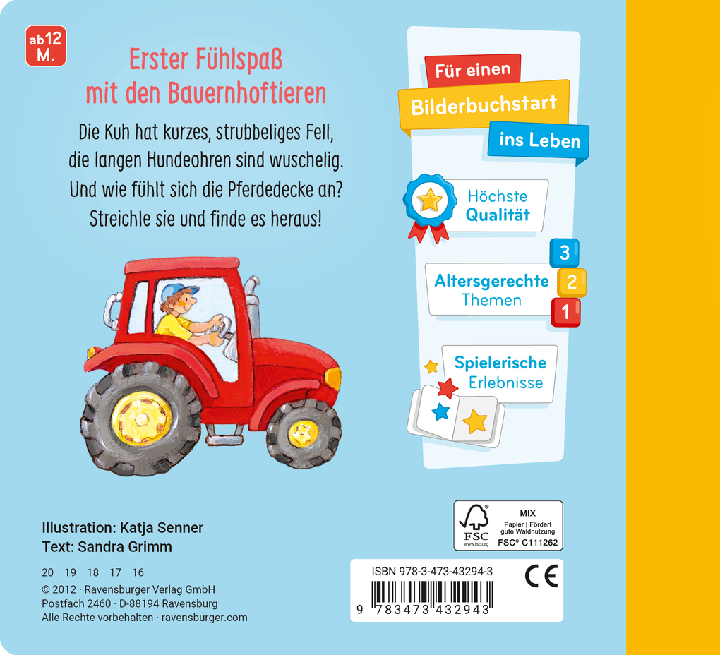 Weitere Ansicht: Mein erstes Fühlbuch: Mein kleiner Bauernhof | Sandra Grimm