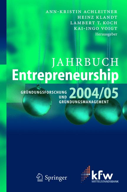 Weitere Ansicht: Jahrbuch Entrepreneurship 2004/05