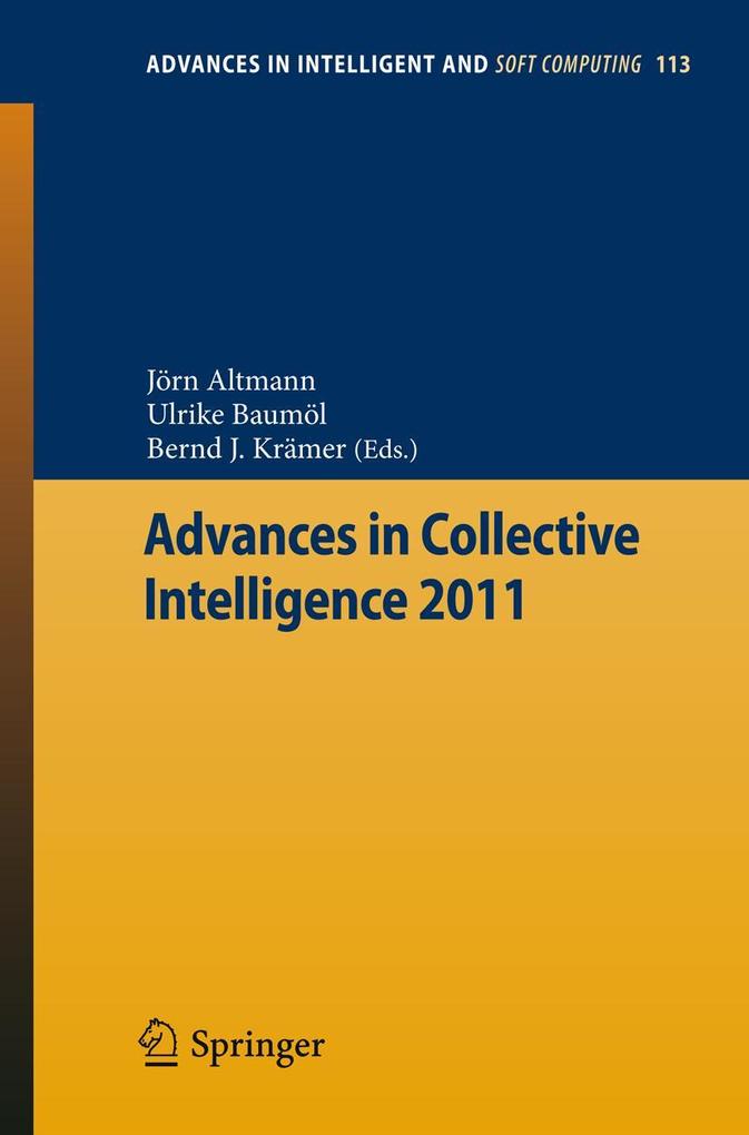 Produktbild: Advances in Collective Intelligence 2011