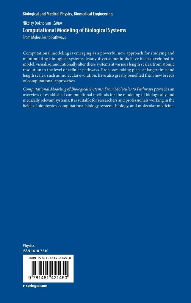 Weitere Ansicht: Computational Modeling of Biological Systems