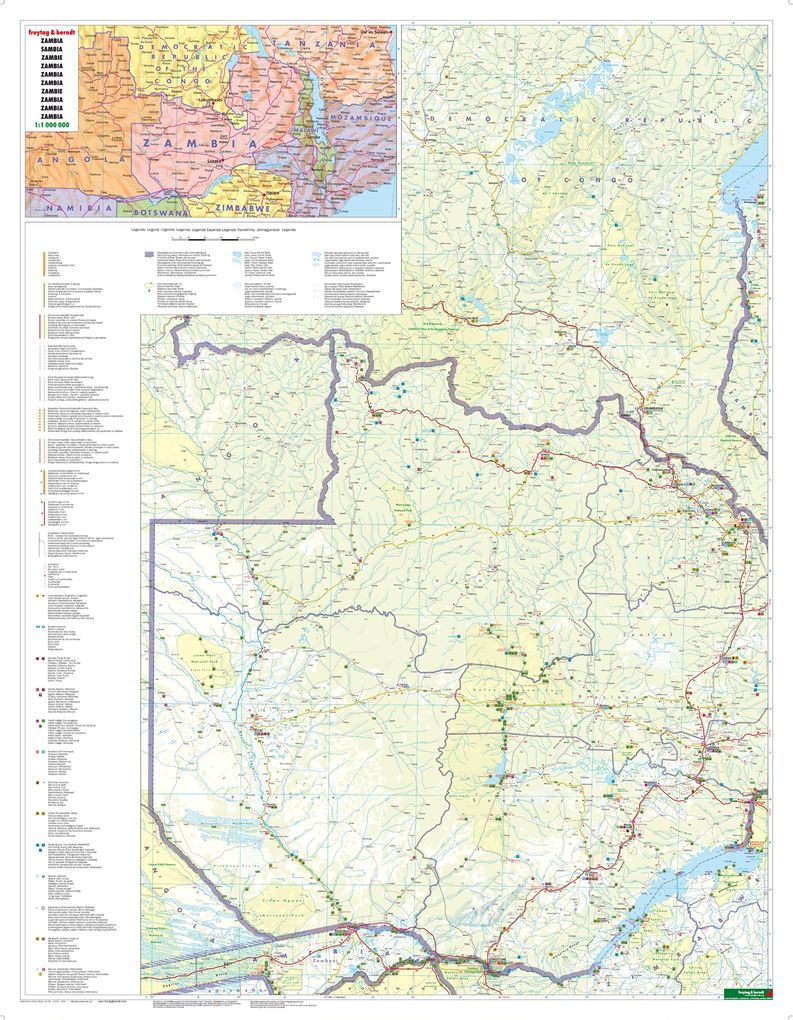 Weitere Ansicht: Sambia 1 : 1 1 000 000