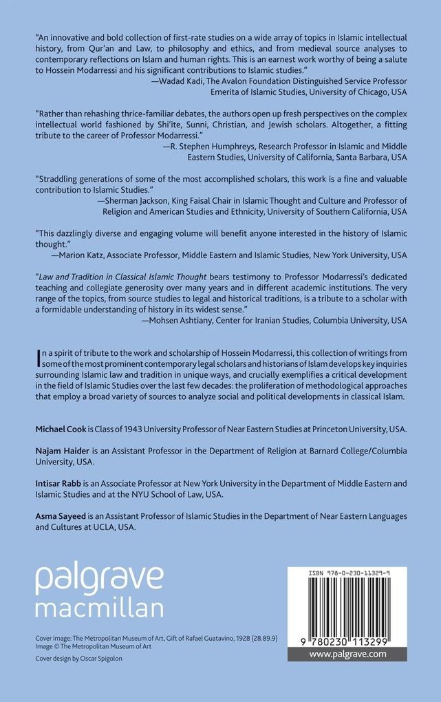 Weitere Ansicht: Law and Tradition in Classical Islamic Thought