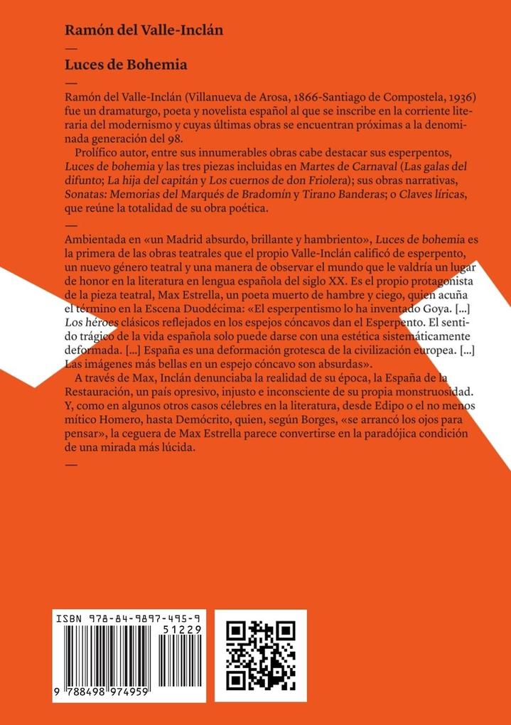 Weitere Ansicht: Luces de Bohemia | Ramón Del Valle-Inclán