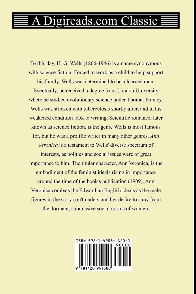 Weitere Ansicht: Ann Veronica | H. G. Wells