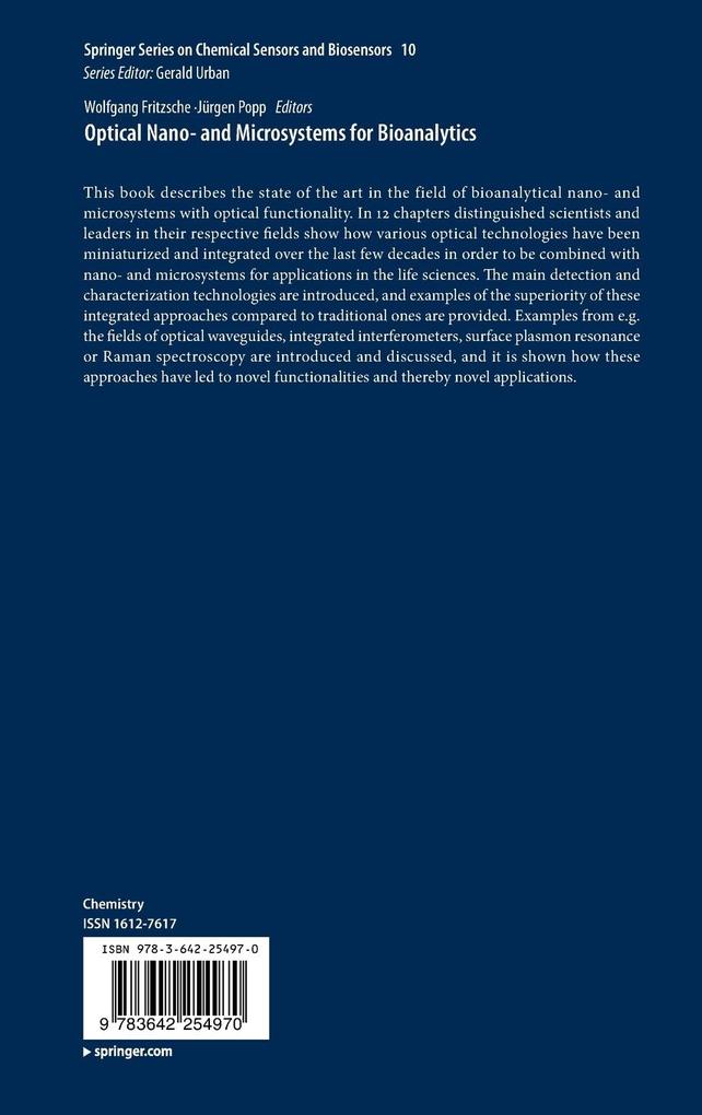 Weitere Ansicht: Optical Nano- and Microsystems for Bioanalytics