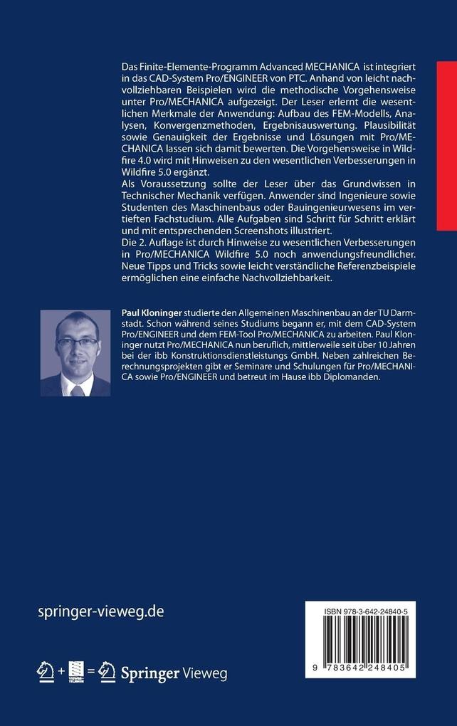 Weitere Ansicht: Pro/MECHANICA® verstehen lernen | Paul Kloninger