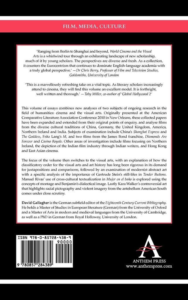 Weitere Ansicht: World Cinema and the Visual Arts