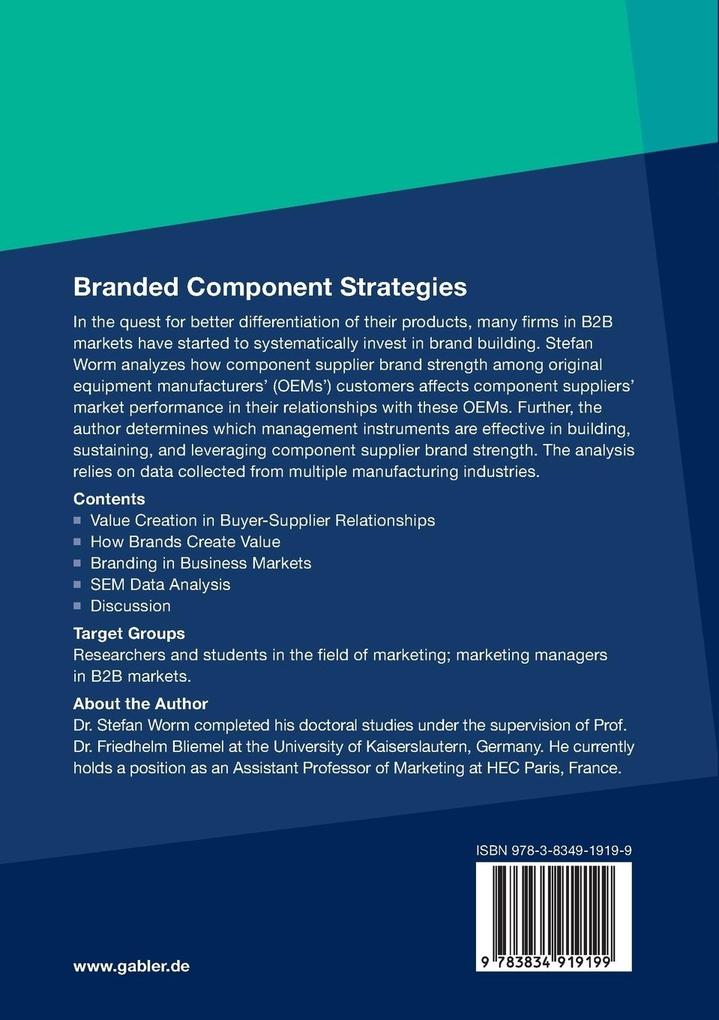 Weitere Ansicht: Branded Component Strategies | Stefan Worm