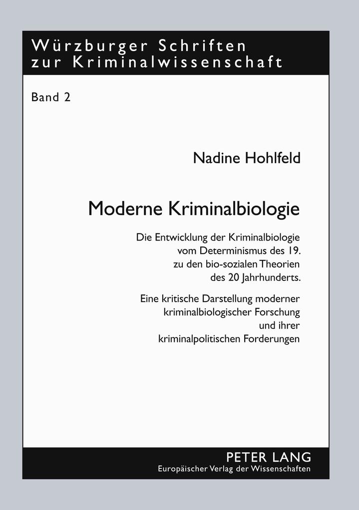 Produktbild: Moderne Kriminalbiologie | Nadine Bräuninger geb. Hohlfeld