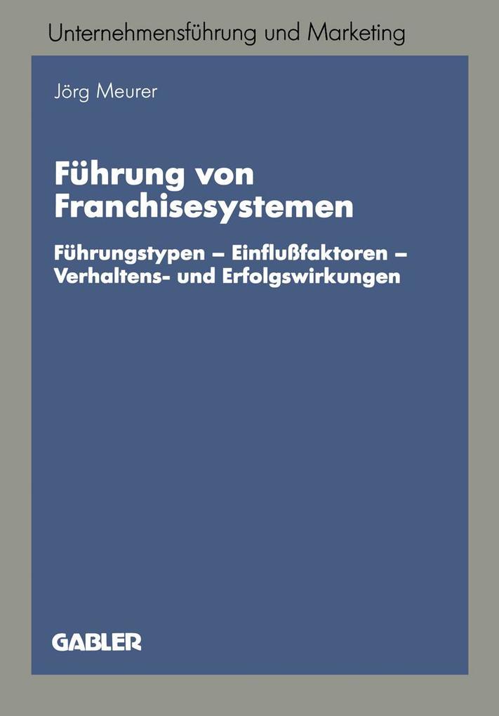Produktbild: Führung von Franchisesystemen | Jörg Meurer