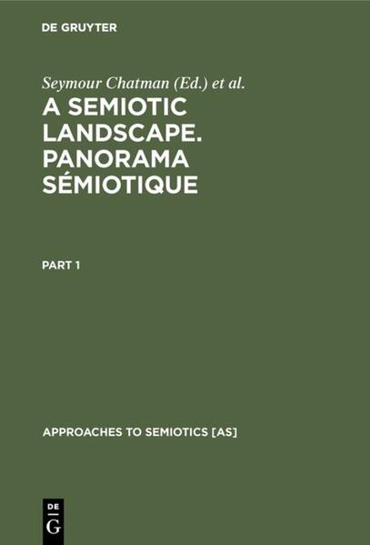 Produktbild: A Semiotic Landscape. Panorama sémiotique