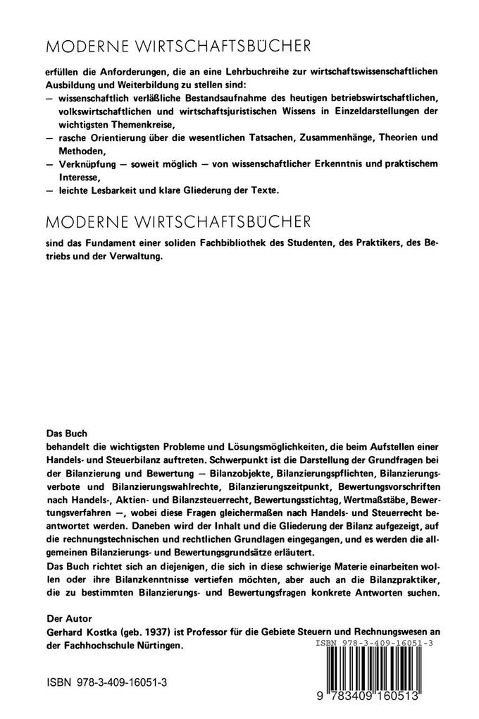 Weitere Ansicht: Bilanzen | Gerhard Kostka