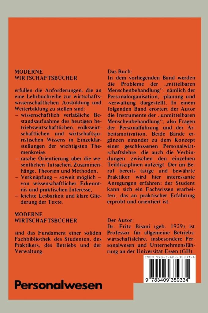 Weitere Ansicht: Personalwesen | Fritz Bisani