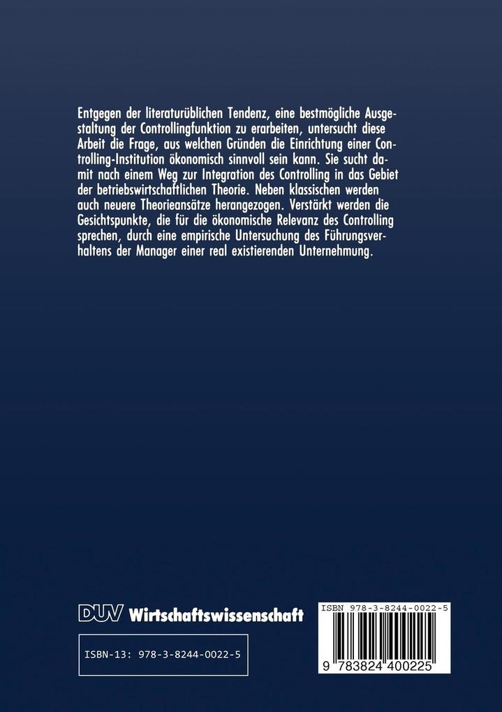 Weitere Ansicht: Controlling und effiziente Unternehmensführung | Stefan Franz