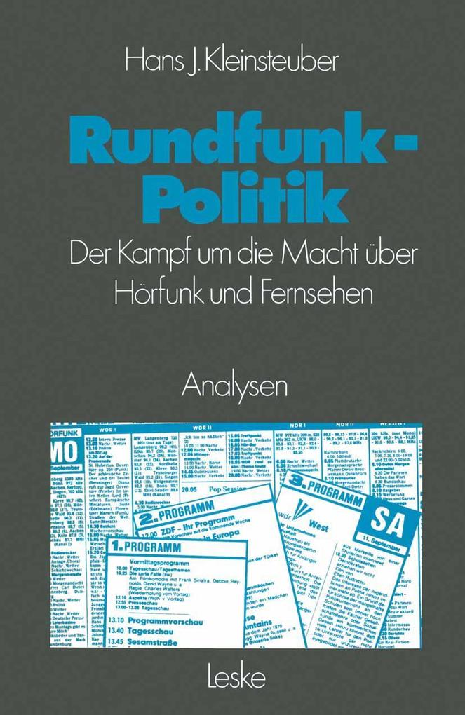 Produktbild: Rundfunkpolitik in der Bundesrepublik | Hans J. Kleinsteuber