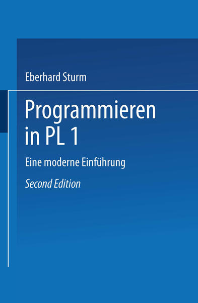 Produktbild: Programmieren in PL/I | Eberhard Sturm