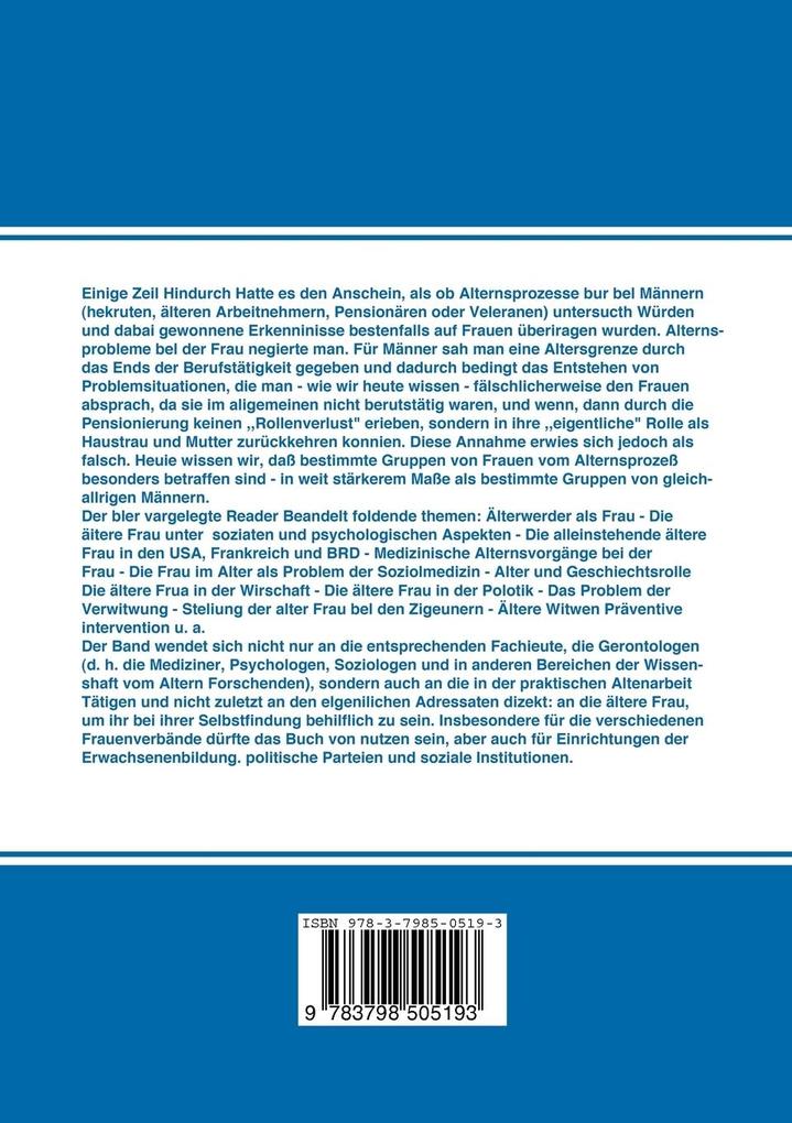 Weitere Ansicht: Seniorinnen | Ursula Lehr