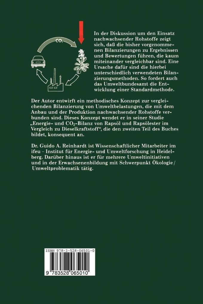 Weitere Ansicht: Energie- und CO2-Bilanzierung Nachwachsender Rohstoffe | Guido A. Reinhardt