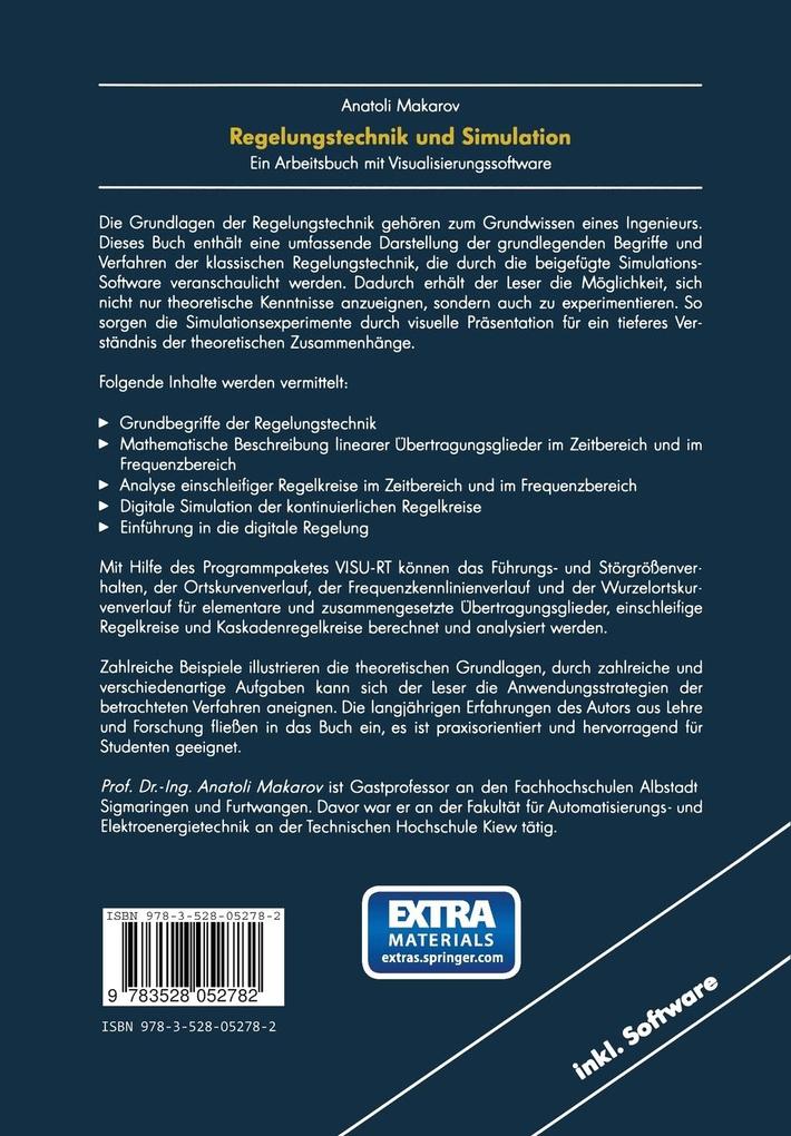 Weitere Ansicht: Regelungstechnik und Simulation | Anatoli Makarov
