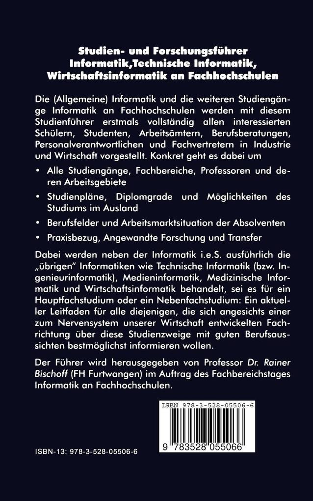 Weitere Ansicht: Studien- und Forschungsführer | Rainer Bischoff