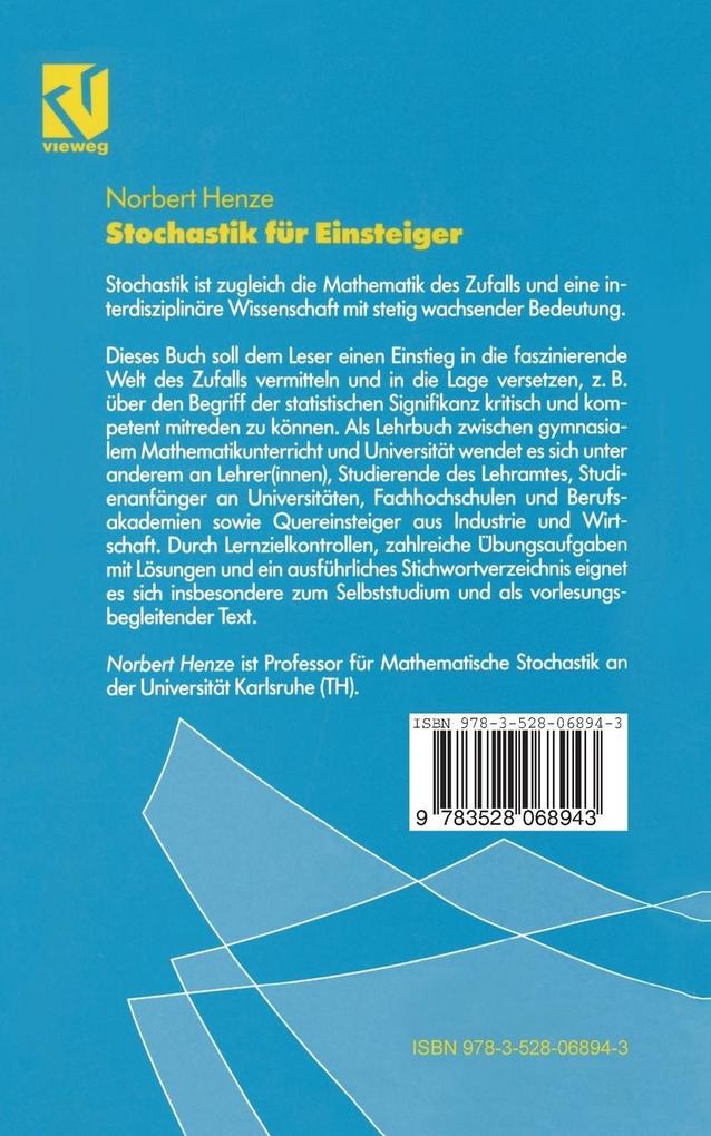 Weitere Ansicht: Stochastik für Einsteiger | Norbert Henze