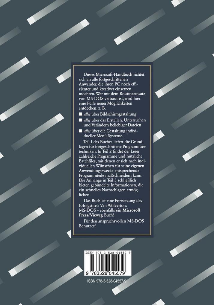 Weitere Ansicht: Aufbaukurs MS-DOS | Gerald Pommranz, Van Wolverton
