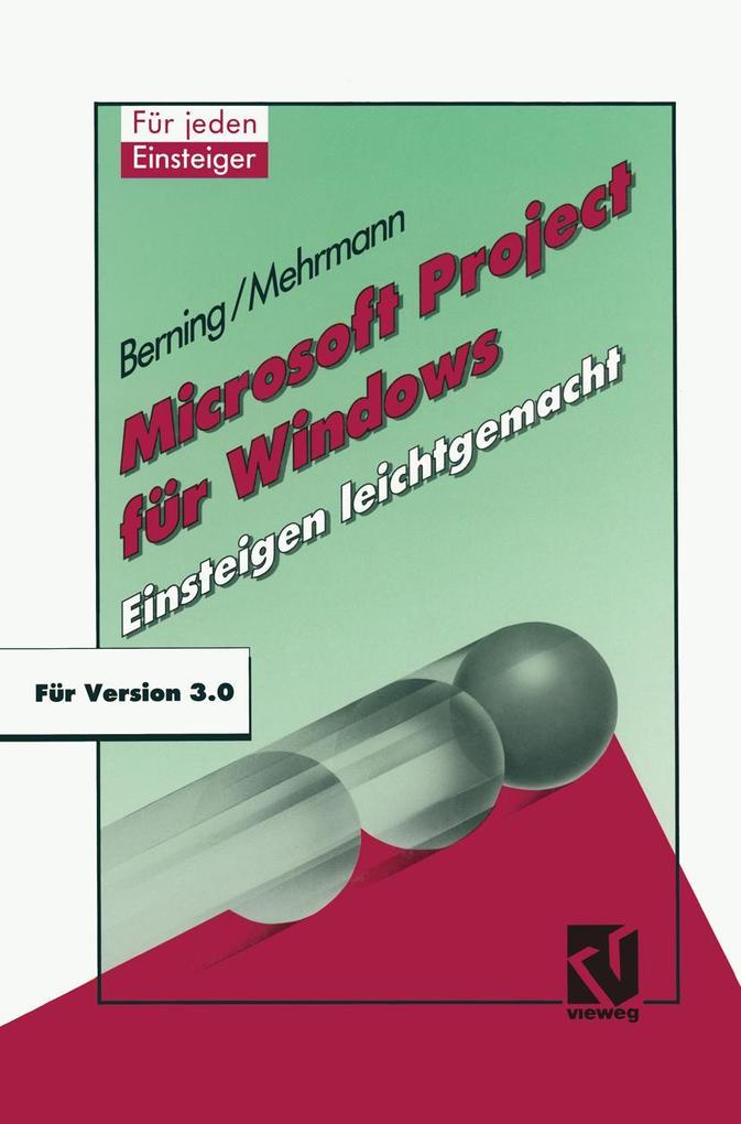 Produktbild: Microsoft Project für Windows | Udo Berning