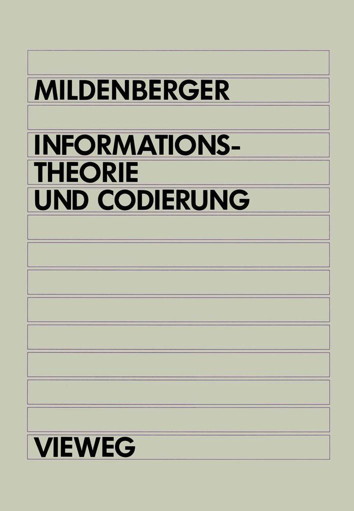 Produktbild: Informationstheorie und Codierung | Otto Mildenberger