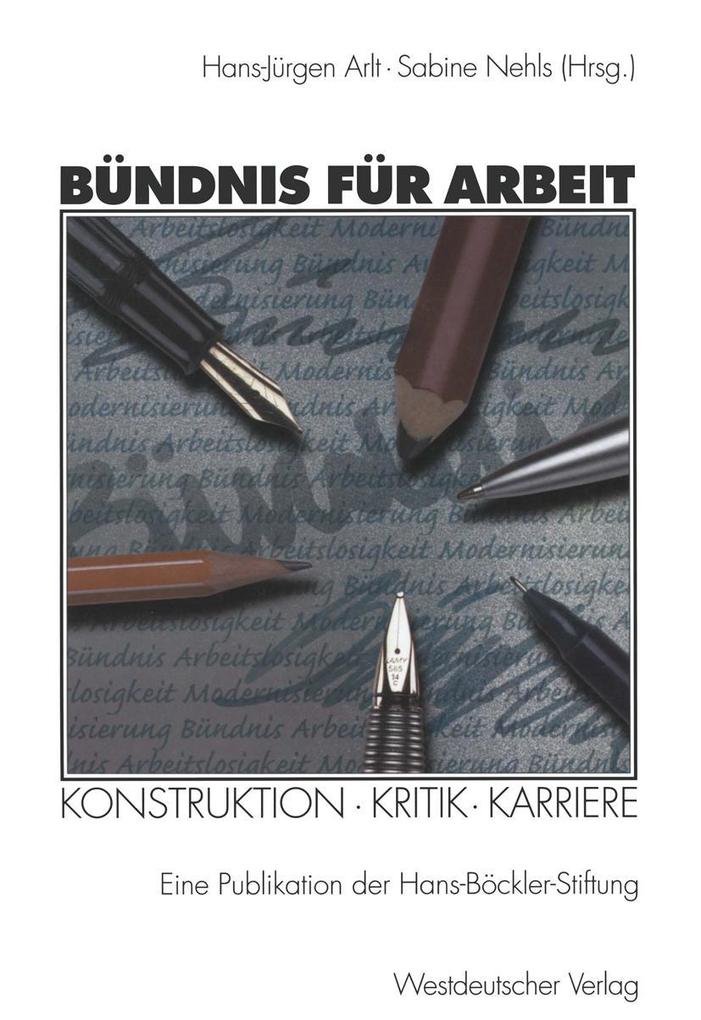 Produktbild: Bündnis für Arbeit