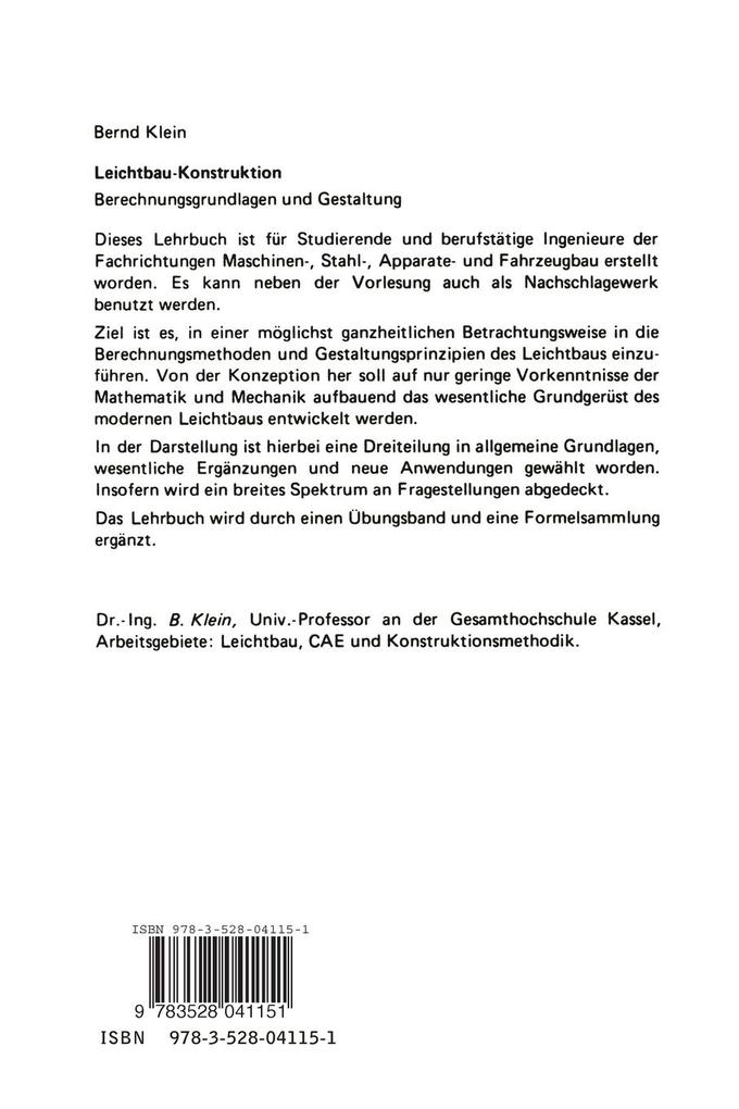 Weitere Ansicht: Leichtbau-Konstruktion | Bernd Klein