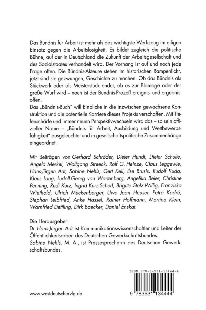Weitere Ansicht: Bündnis für Arbeit