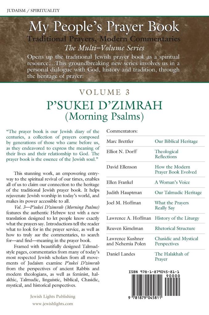 Weitere Ansicht: My People's Prayer Book Vol 3