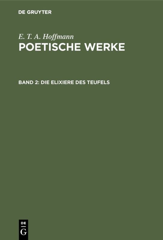 Produktbild: Die Elixiere des Teufels | E. T. A. Hoffmann
