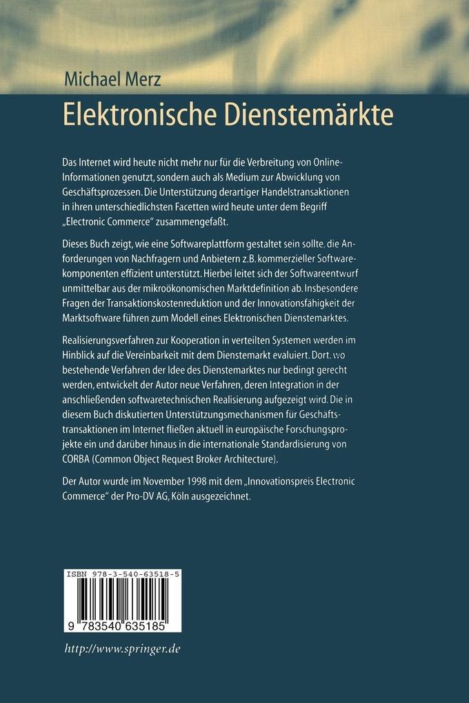 Weitere Ansicht: Elektronische Dienstemärkte | Michael Merz